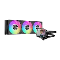 Водяное охлаждение для процессора/ Water Cooling System SAMA L70 240BK (290W, 240mm, Black, ARGB/ Fans: 2x120mm, 72.3CFM, 28dBA, 2200RPM/ Pump height 66mm, 3000RPM, Rad thickness 27mm/ S: 1851, 1700, (L70-BKWAYX02-G)