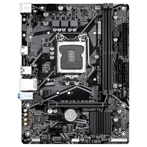 Материнская плата Gigabyte H410M K 2.0 1.0 H410, LGA1200, 2xDDR4, 1*PCI-Ex16, 1*PCI-Ex1, 1*M.2, 4*USB3.2Gen1, 6*USB2.0, 2*SATA3.0, 1G, HDMI, MATX, RTL фото 2