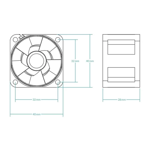 Вентилятор Arctic Cooling Вентилятор корпусной ARCTIC S4028-6K 250 - 6000 rpm Dual Ball Bearing 4-Pin Fan-Connector (ACFAN00185A) фото 6