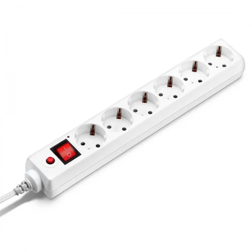 BURO Сетевой фильтр, 6 розеток, 5 метров, (600SH-16-5-W), белый (коробка) {475263} фото 3