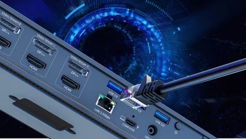 Док-станция Docking Station WAVLINK USB-C/Thunderbolt3/USB-A Quad 4K Display/100W PowerDelivery Include 20V/9A Power Adapter/ 4xUSB3.0/1xUSB-C/4xDP 4K 60HZ/4xHDMI 4K 60HZ/1xGigabit LAN/1xAudio In/Out/1xCardReader (WL-UG69PD8 PRO) фото 10