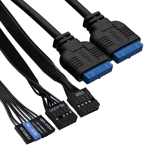 Exegate EX286429RUS Корпус Minitower ExeGate BA-309U2 (mATX, без БП, 1*USB+2*USB3.0, HD аудио, черный) фото 3