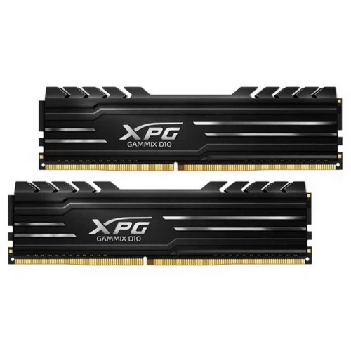 Модуль памяти ADATA 16GB (2 x 8Gb) DDR4 UDIMM, XPG GAMMIX D10, 3200MHz CL16-20-20, 1.35V, Черный Радиатор (AX4U32008G16A-DB10)