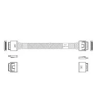 Кабель JPC P5200DR01000-1 Cable OCuLink x8 80P (прямой Straight Type) -TO- OCuLink x8 80P (прямой Straight Type) , 85 Ohm, L:100cm