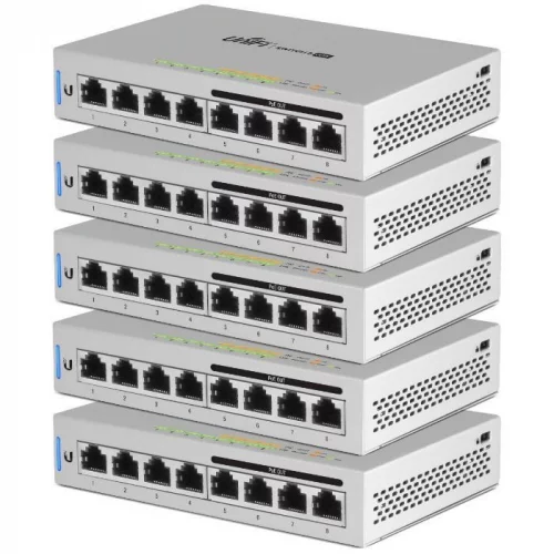 Комплект коммутаторов Ubiquiti UniFi 8-60W 5-pack (US-8-60W-5)