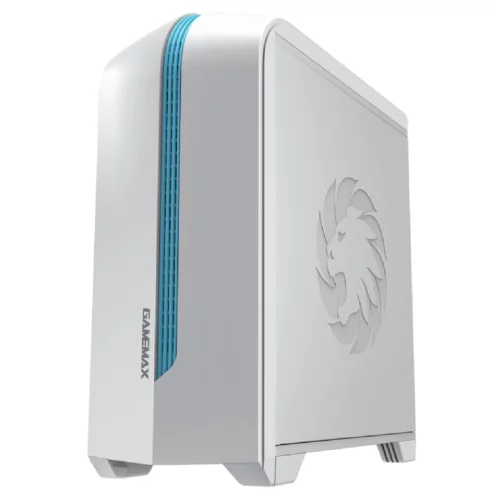 GameMax Корпус Centauri White-Blue без БП(ATX,Бело-голуб,USB3.0, Зак.стек.,1*120мм. RGB, пыл.фильтр) фото 2