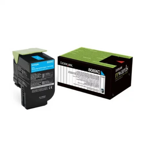 Картридж Lexmark голубой 4000 страниц для CX510x Return Program (80C8XC0)