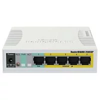 Коммутатор/ RB260GSP 5x Gigabit PoE out Ethernet Smart Switch, SFP cage, plastic case, SwOS (CSS106-1G-4P-1S)