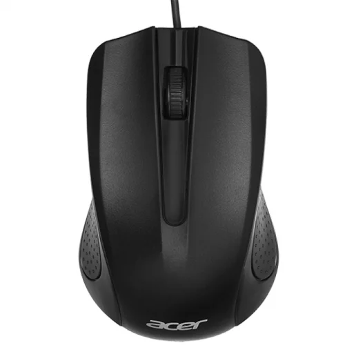 Мышь компьютерная/ Проводная мышь Acer OMW010 оптическая (1200dpi) USB (3but) black (ZL.MCEEE.001)