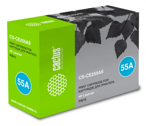Картридж лазерный Cactus CS-CE255AS CE255A черный (6000стр.) для HP LJ P3011/P3015 фото 4