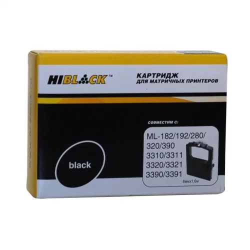 Картридж Hi-Black Bk 1,6м (для Oki Microline 182/ 320/ 192/ 193/ 321/ 390/ 3310/ 3311/ 3320) (161008)