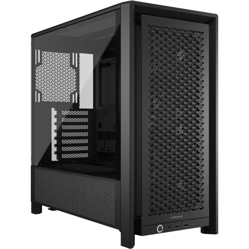 Корпус без блока питания/ Case Corsair Frame 4000D RS, Midi-Tower, TG, 3x120mm, 2xUSB-A 3.2, 1xUSB 3.2 Type-C, E-ATX, ATX, mATX, mITX Black (CC-9011312-WW)