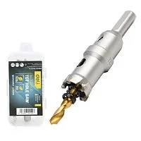 Коронка по металлу твердосплавная с центрирующим сверлом Deli DH-TCT021-E1 диаметр 21мм, шестигранный хвостовик