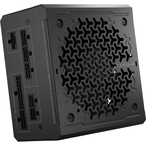 Блоки питания/ Power Supply Corsair RM750e, Model RPS0215, 750W 80+ Gold (ATX, 3.1, PCIe 5.1, Full modular, 1x24(20+4)pin, 2xEPS/ ATX 12V 8-pin (4+4), 1x12V-2x6(12+4)pin, 2x12V-2x6 to Dual 8-Pin(6+2), (CP-9020295-EU)