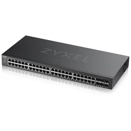Коммутатор/ ZYXEL NebulaFlex Pro GS2220-50HP Hybrid L2 PoE+ Switch, 19 