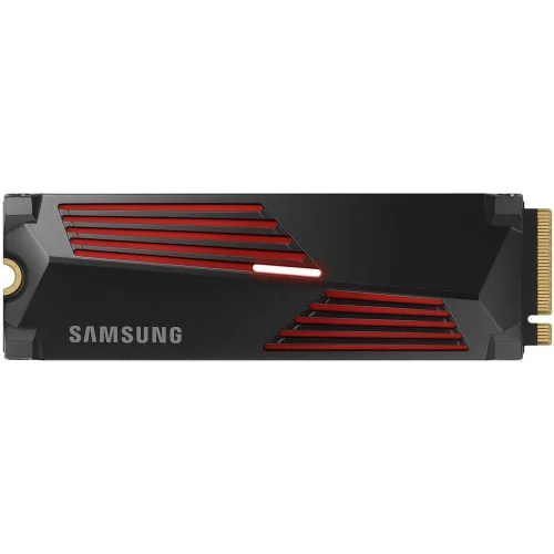 Твердотельный накопитель SSD M.2 2280 4TB Samsung 990 PRO with Heatsink MZ-V9P4T0GW PCIe Gen4x4 with NVMe, 7450/6900, IOPS 1600/1550K, MTBF 1.5M, Samsung V-NAND TLC, 4GB LPDDR4MB, 2400TBW, RTL фото 3