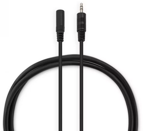 Кабель-удлинитель аудио Buro BAAC003-1 Jack 3.5 (m)/Jack 3.5 (f) 1м. черный фото 2