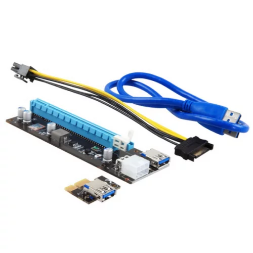 RISER CARD MINING MAXI for GPU 250W+ , OEM {100}