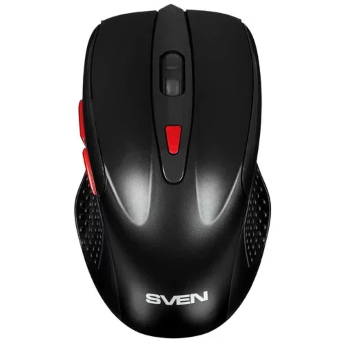 SVEN RX-450W чёрная Беспроводная мышь (2.4 гГц, USB, 5+1 кн., 1200-3200 DPI, 500 мАч) (SV-021825)