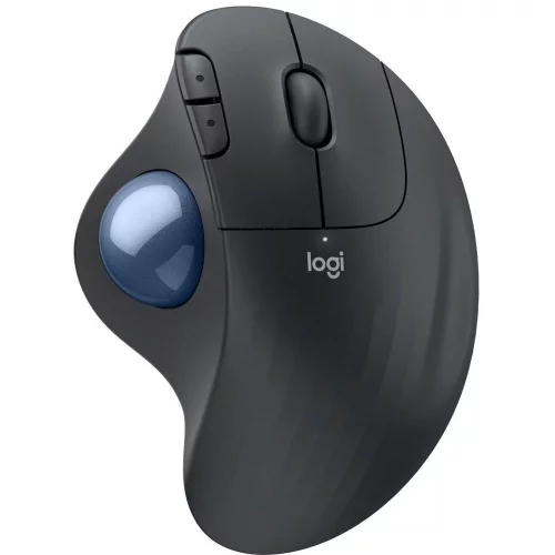 Трекбол Logitech M575S черный оптическая 2000dpi беспров. BT/Radio USB 4but (910-007035)
