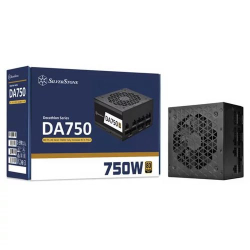 SST-AX0750MCGD-A (SST-AX0750MCGD-A) 750W, 80 PLUS Gold, Full Modular, 1*12V, 120mm FAN 18dBa, RTL (SST-DA750-G) (811123) {5} (G540DA750G00220)