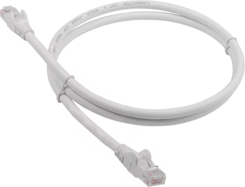 Патч-корд LANMASTER LSZH UTP кат.6, 3.0 м, белый (LAN-PC45/ U6-3.0-WH) (LAN-PC45/U6-3.0-WH)