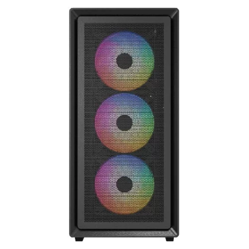 Powercase Mistral AY4B ARGB, Tempered Glass, 4x 120mm ARGB Fans, чёрный, ATX (CMAYB-A4) фото 2