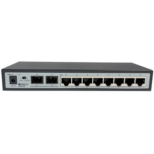 Коммутатор/ Конфигурируемый коммутатор, 8x1000Base-T, 2x1000Base-X SFP, DIP-переключатель, корпус металл (OS2210F/A2A)
