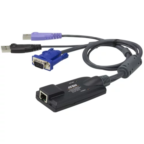 Модуль удлинителя, SVGA+KBD+MOUSE USB 2.0+AUDIO, 50 метр., для подкл. комплекта перключат. KN2124v/KN2140v/KN4124v/KN4140v, макс.разреш. 1920х1200, RJ45+HD-DB15+USB A-тип+2xMINI JACK, (KA7177)