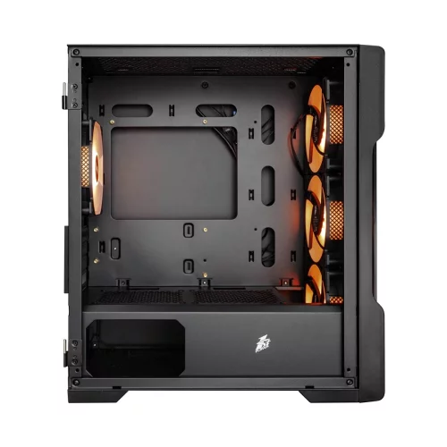 1STPLAYER Корпус TRILOBITE T3 Black / mATX, TG / 4x 120mm LED fans inc. / T3-BK-4F1 фото 3