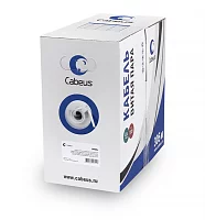Cabeus UTP-4P-Cat.5e-SOLID-GY-LIGHT Кабель витая пара UTP (U/ UTP), категория 5e, 4 пары 0,47мм (24 AWG), PVC нг(А)-LS, серый (305 м)