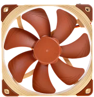 Кулер для корпуса/ Case Cooler Noctua NF-A14 FLX (140x140x25mm, 3-pin, 67.98FM, 19.2dBA, 1200RPM, Beige/Brown)
