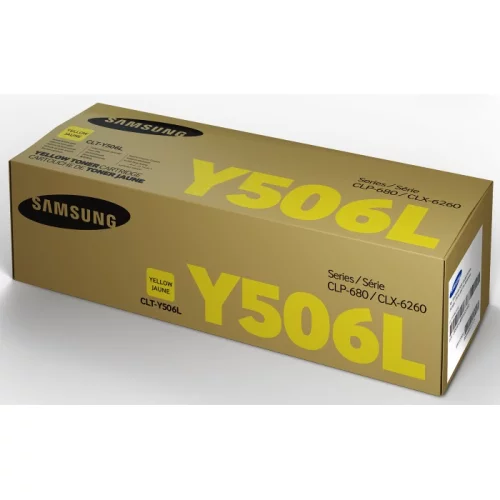 Тонер-картридж/ Samsung CLT-Y506L High Yield Yellow Toner Cartridge (SU517A) фото 2