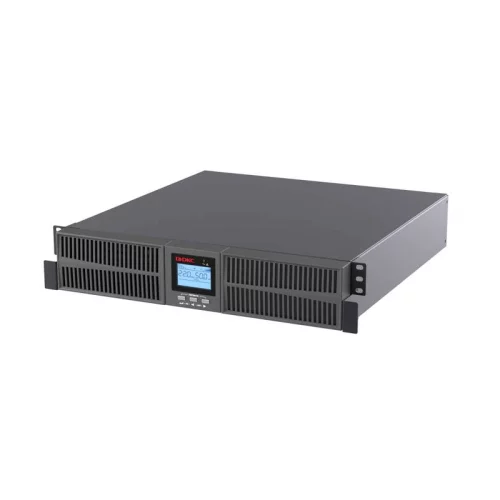Онлайн ИБП ДКС серии Small Rackmount, 1000 ВА/900 Вт, 1/1, 6xIEC C13,EPO, USB, RS-232, Rack 2U, з/у 6А, без АКБ (SMALLR1A0PI)