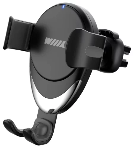 Держатель Wiiix CW-46V беспров.з/ у. черный для смартфонов