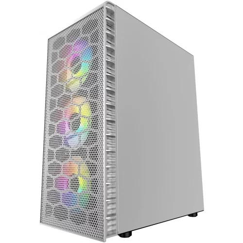 Powercase CMIZ4CW-L4 Корпус Mistral Z4 С White, Tempered Glass, Mesh, 4x 120mm 5-color LED fan, белый, ATX (CMIZ4CW-L4) фото 2