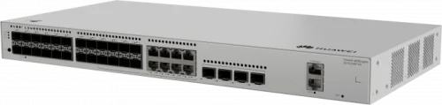 Коммутатор HUAWEI S310-24ST4X (L2+, 24*GE SFP ports, 8 of which are dual-purpose 10/ 100/ 1000 or SFP, 4*10GE SFP+ ports, built-in AC power) (98012532)