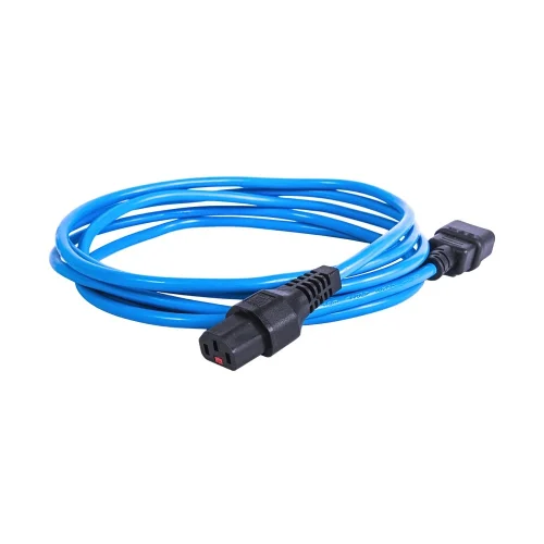 Шнур питания ЦМО Шнур питания с фиксатором IEC 60320 C13/ IEC 60320 C14, 10 А / 250 В (3 х 1,0), длина 1,8 м, синий (R-10-CORD-C13-C14-1.8-BLUE)