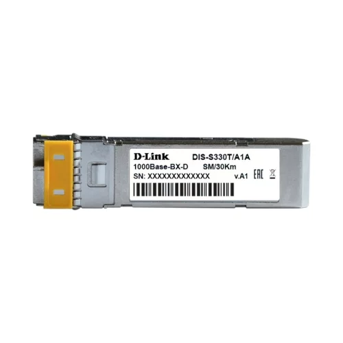 Трансивер/ DIS-S330T Industrial WDM SFP Transceiver, 1000Base-BX-D, Simplex LC, TX: 1550nm, RX: 1310nm, Single-mode, 30KM, - 40° to 85°C (S330T/30KM/A1A)