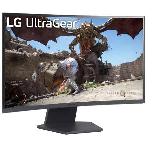Монитор 27 LG 27GS60QC-B Curved VA, 2560x1440, 180Hz, 1ms, 300сd/ m, 3000:1, HDR10 | 2xHDMI(2.0), DP(1.4) | HAS, Swivel, ExPSU, Vesa 100, Black (27GS60QC-B.ARUQ) фото 4