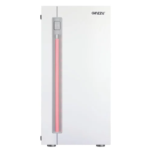 Ginzzu D390 2*USB 2.0,AU White Window фото 3