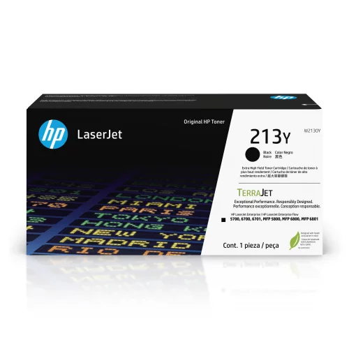 Тонер-картридж/ HP 213Y Black Extra High Yield Original LaserJet Toner Cartridge (W2130Y)