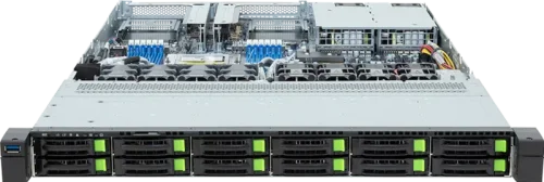 Шасси серверное Gigabyte Server Platform R163-Z35 Rev.3x / 1U / 1xAMD (9004/ 9005) / 1xHS / 12xDIMM / 12xSFF NVME/ SAS/ SATA + 1xM.2 PCIe Gen3 / 1x1GbE / 2xOCP 3.0 / 2xFHHL / 2x1300W / Rails / 1Y (R163-Z35-AAH1)