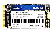 Netac SSD N930ES 512GB PCIe 3 x2 M.2 2242 NVMe 3D NAND, R/ W up to 1650/ 1500MB/ s, TBW 300TB, 3y wty (NT01N930ES-512G-E2X)