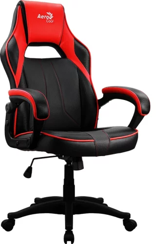 Кресло игровое Aerocool AС40C AIR черный/ красный сиденье черный/ красный полиуретан крестов. (AС40C BLACK RED) (AС40C BLACK RED) (AС40C BLACK RED) (AС40C BLACK R ( (AС40C  BLACK RED)