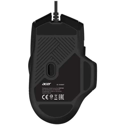 Мышь игровая компьютерная/ Проводная игровая мышь ACER OMW180 Wired USB Gaming Mouse (6400dpi) RGB (9but) black (ZL.MCEEE.00S) фото 6