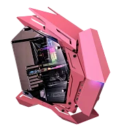 Корпус без блока питания/ Case JONSBO MOD-3, Full-Tower, TG, no fans, 2xUSB-A 3.0, EATX, ATX, mATX, mITX Pink (MOD-3 PINK)