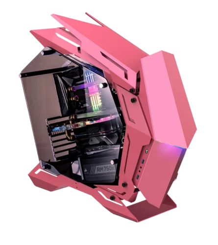 Корпус без блока питания/ Case JONSBO MOD-3, Full-Tower, TG, no fans, 2xUSB-A 3.0, EATX, ATX, mATX, mITX Pink (MOD-3 PINK)