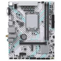 MAXSUN MS-B760M GAMING WIFI ICE (Socket 1700, mATX, 2*DDR4(64Gb), VGA/HDMI, 3*SATA3, 1*M.2, 1*PCIEx16/1*PCIEx1, 2*USB2.0, 4*USB 3.2, LAN 1*1G, Bluetooth, Wi-Fi 802.11ac, ARGB, white, RTL)