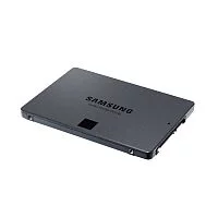 Твердотельные накопители/ Samsung SSD 870 QVO, 1000GB, 2.5" 7mm, SATA3, 4-bit MLC, R/W 560/530MB/s, IOPs 98 000/88 000, TBW 360, DWPD 0.33 (12 мес.) (MZ-77Q1T0BW)